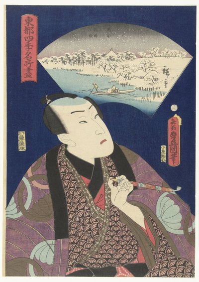 Sumida-Fluss im Winter von Utagawa Kunisada (I)