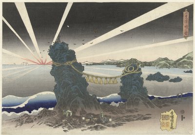 Sonnenaufgang in Futamigaura von Utagawa Kunisada (I)