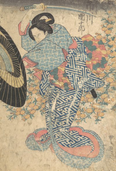 Druck, 19. Jahrhundert von Utagawa Kunisada