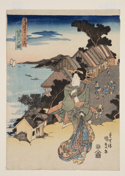 Ansicht von Kanagawa von Utagawa Kunisada