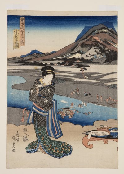 Blick auf Odawara von Utagawa Kunisada