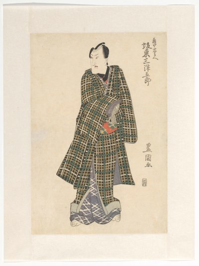 Kameya Chūbei im karierten Kimono von Utagawa Toyokuni (I)