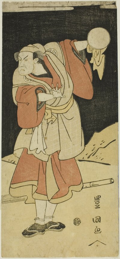 Schauspieler in einer Szene aus einem Drama von Utagawa Toyokuni I