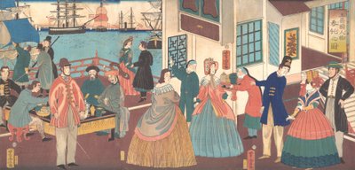 Menschen der fünf Nationen von Utagawa Yoshitora