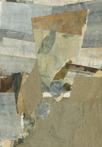 Abstrakte Erd-Collage von Ute Rathmann