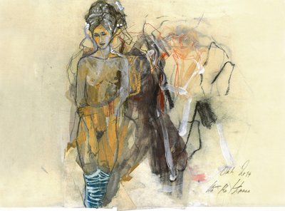 Abstrakte Aktfigur von Ute Rathmann