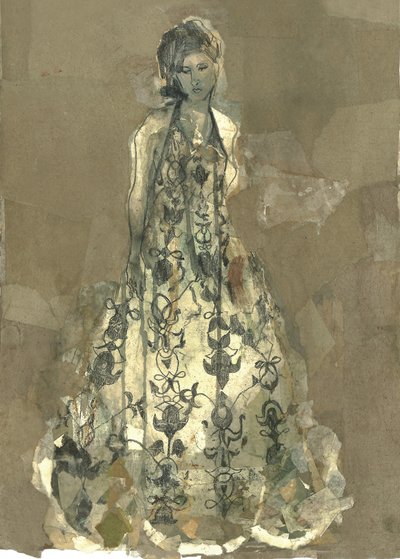 Elegantes Gemustertes Kleid von Ute Rathmann