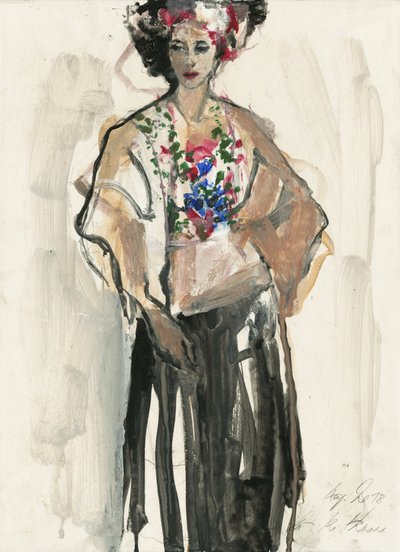 Lebhafte Blumenmode von Ute Rathmann