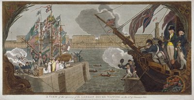 Die Eröffnung der Londoner Docks, Wapping von V Woodthorpe