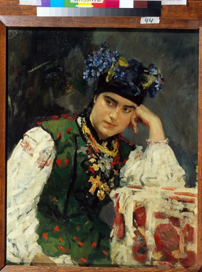 Porträt von Sofia Dragomirov von Valentin Aleksandrovich Serov
