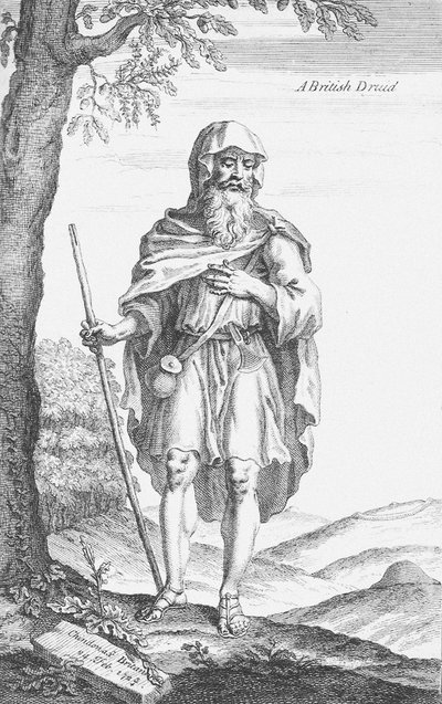 Ein britischer Druide von Stonehenge von William Stukeley von Van Der Gucht