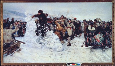 Sturm auf die Schneefestung von Vasilij Ivanovic Surikov
