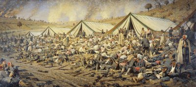 Nach dem Angriff. Plewna, 1877-1878 von Vasily Vereshchagin