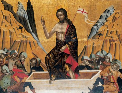 Die Auferstehung, Venedig oder Kreta, ca. 1500 von Veneto Cretan School