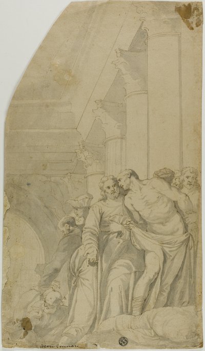 Christus heilt die Kranken am Teich Bethesda von Veronese (Paolo Caliari)