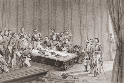 Napoleons Leichnam. von Victor (after) Adam