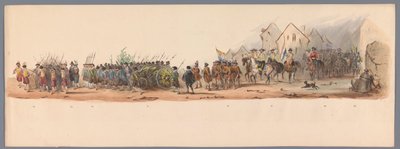 Historischer Umzug zum zweihundertjährigen Jubiläum der Universität Utrecht, 1836 (Platte 10) von Victor Adam