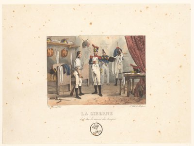 Offizier mit Patronentasche von Victor Adam