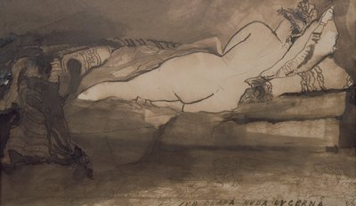 Schlafender Akt von Victor Hugo