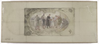 Skizze für die Galerie Lobau, Hôtel de Ville, Paris: Die Familie von Victor Jean Pierre Maziès