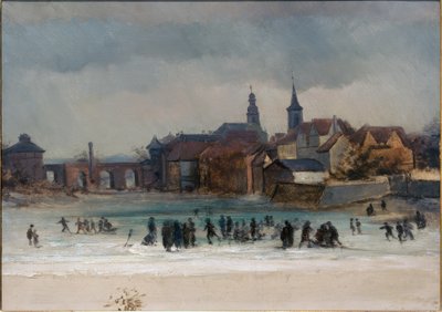 Blick auf Sachsenhausen und die Alte Brücke von Victor Müller