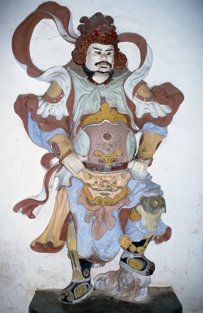 Statue des Tempelwächters, Thien Mu Pagode, Hue, Vietnam von Vietnamese School