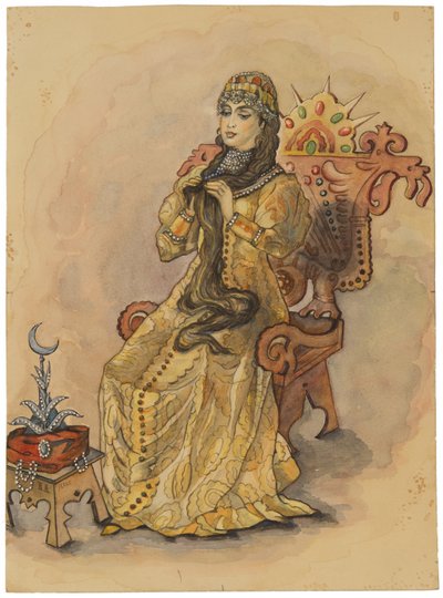 Die Prinzessin, die nie lächelte (Nesmeyana) von Viktor Mikhaylovich Vasnetsov