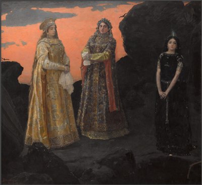 Drei Königinnen des unterirdischen Königreichs, 1879 von Viktor Mikhaylovich Vasnetsov