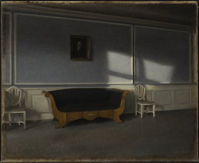 Sonnenschein im Wohnzimmer III von Vilhelm Hammershøi