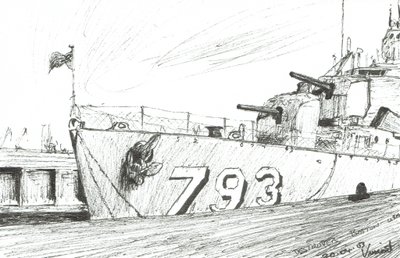 Zerstörer 793 Boston Maritime Museum, 2003 von Vincent Alexander Booth