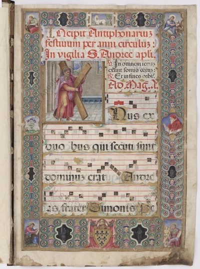 Antiphonar der Sixtinischen Kapelle, Heiliger Andreas von Vincent Raymond