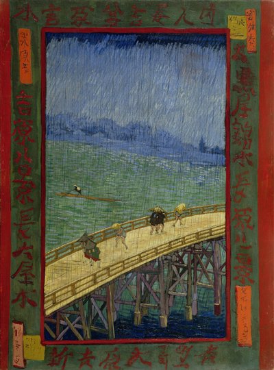 Brücke im Regen (nach Hiroshige) von Vincent van Gogh