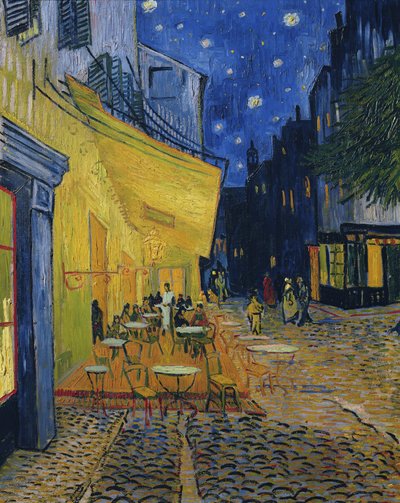 Caféterrasse, Place du Forum, Arles, 1888 von Vincent van Gogh