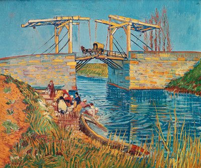 Zugbrücke in Arles mit einer Gruppe von Wäscherinnen von Vincent van Gogh