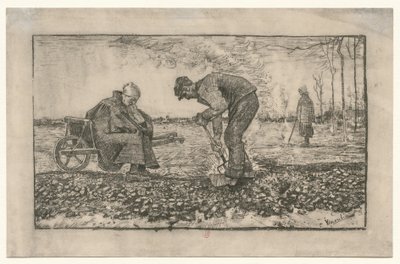 Die Arbeit auf den Feldern von Vincent van Gogh