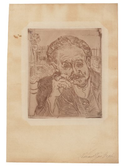 Der Mann mit der Pfeife: Porträt von Doktor Gachet von Vincent van Gogh