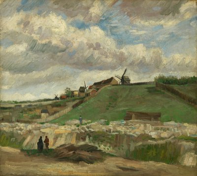 Der Hügel von Montmartre mit Steinbruch von Vincent van Gogh