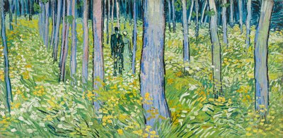 Unterholz mit zwei Figuren von Vincent van Gogh