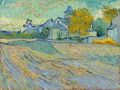 Ansicht des Asyls und der Kapelle von Saint-Remy von Vincent van Gogh