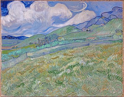 Weizenfeld und Berge von Vincent van Gogh