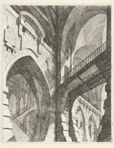 Innenraum eines Gebäudes von Vincenzo Mazzi