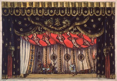Bühnenbild für das Theaterstück "Der Zerstörer Jerusalems" von Arvid Jarnefelt von Vladimir Alexeyevich Shchuko