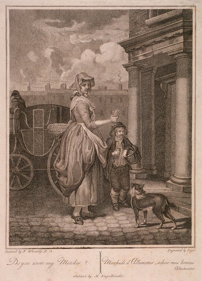 Wollen Sie Streichhölzer, Rufe von London, ca. 1794 von Vogel