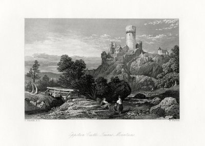 Burg Eppstein, Taunusgebirge, Deutschland, 19. Jahrhundert von W. Forrest