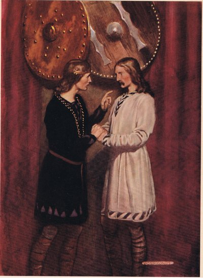 Hamlet spricht mit Horatio, aus 