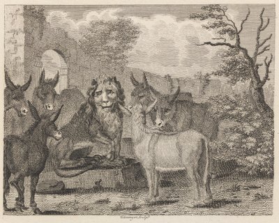 Der Löwe und das Junge von W. Grainger