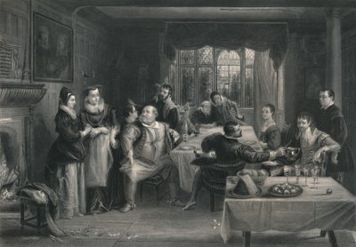 Falstaff und seine Freunde Die lustigen Weiber von Windsor, um 1870 von W. Greatbatch