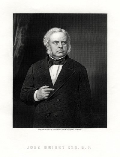 John Bright, britischer Radikaler und liberaler Staatsmann, 19. Jahrhundert von W. Holl