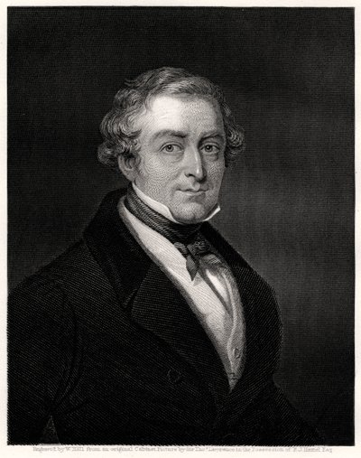 Sir Robert Peel, britischer Premierminister, 19. Jahrhundert von W. Holl