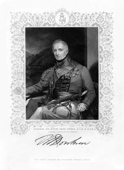 Sir Rufane Shaw Donkin, britischer Soldat, 19. Jahrhundert von W. Holl